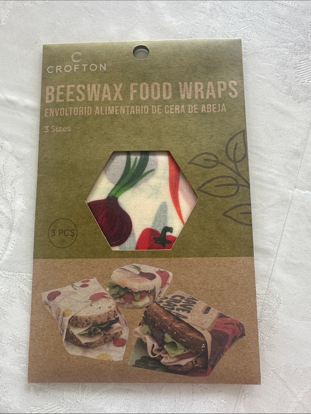 Crofton Beeswax Food Wraps - Vegetable Print